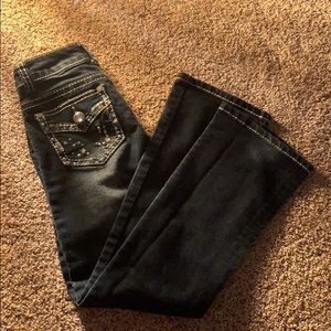 Cute little girl pants boot cut